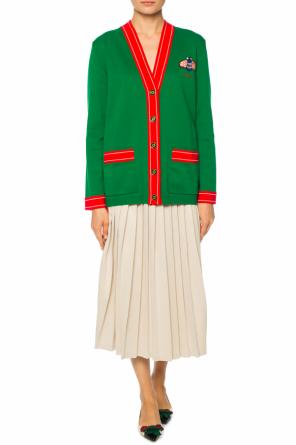 Cardigan with bee motive, zdjęcie 2 Cardigan with bee motive od Gucci